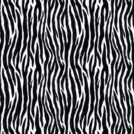 Papel de Parede Vinílico Listras de Zebra Preto e Branco