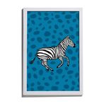 Quadro-Bolinhas-de-Zebra-I-Azul-e-Preto