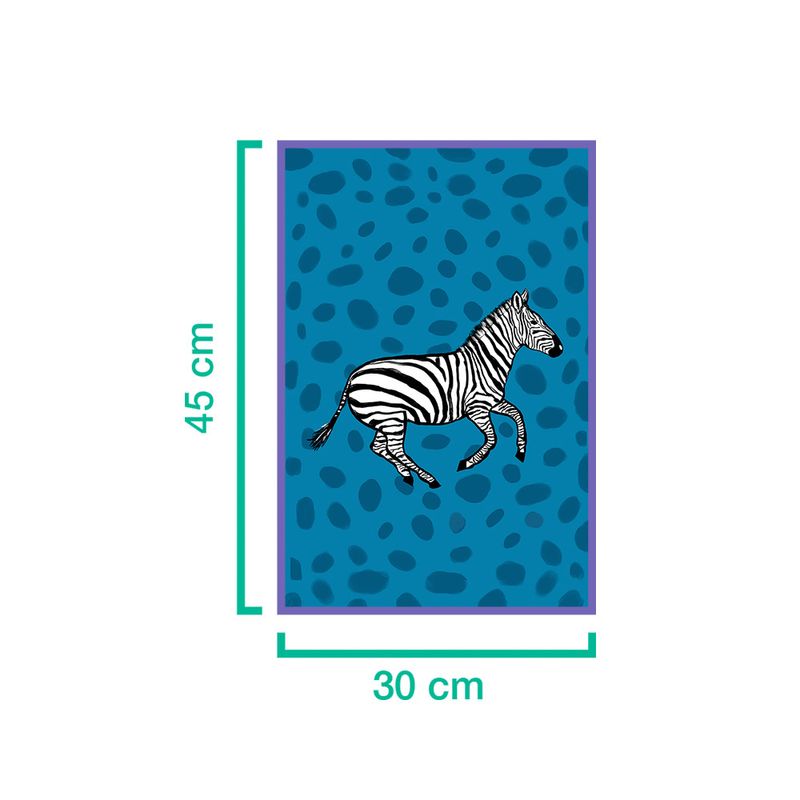 Quadro-Bolinhas-de-Zebra-I-Azul-e-Preto