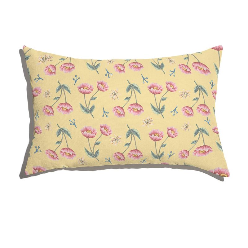 Capa-de-Almofada-Flores-Felizes-Amarelo-e-Rosa