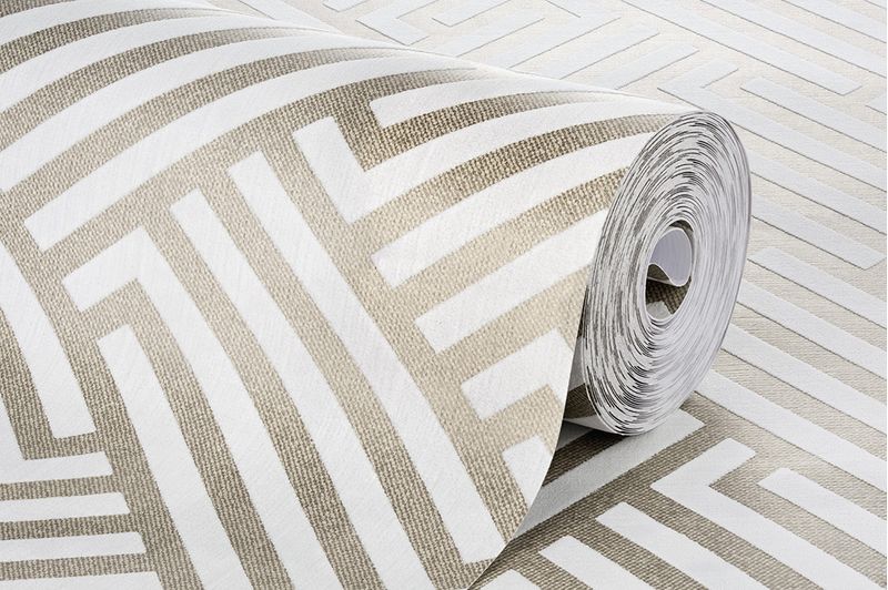 Papel-de-Parede-Vinilico-Relevo-Ranhura-Bege-e-Marrom