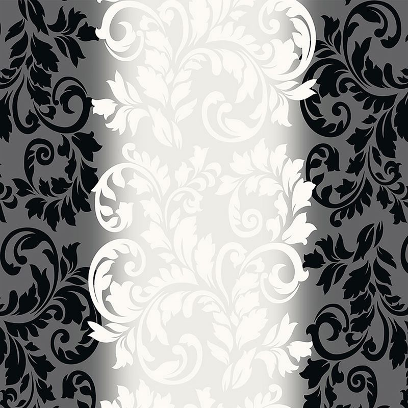 Papel-de-Parede-Vinilico-Arabesco-Degrade-Preto-e-Branco