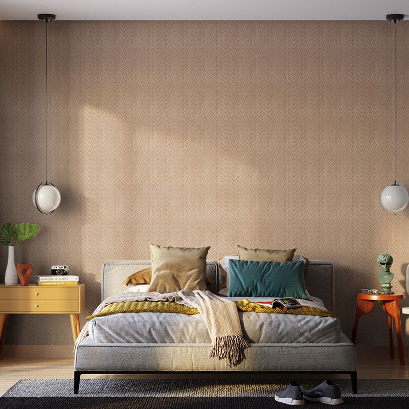 Papel-de-parede-vinilico-palha-chevron-laranja