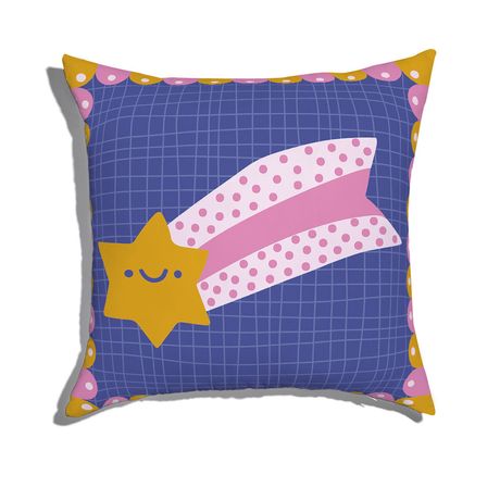 Capa de Almofada Flower Power I Amarelo e Rosa