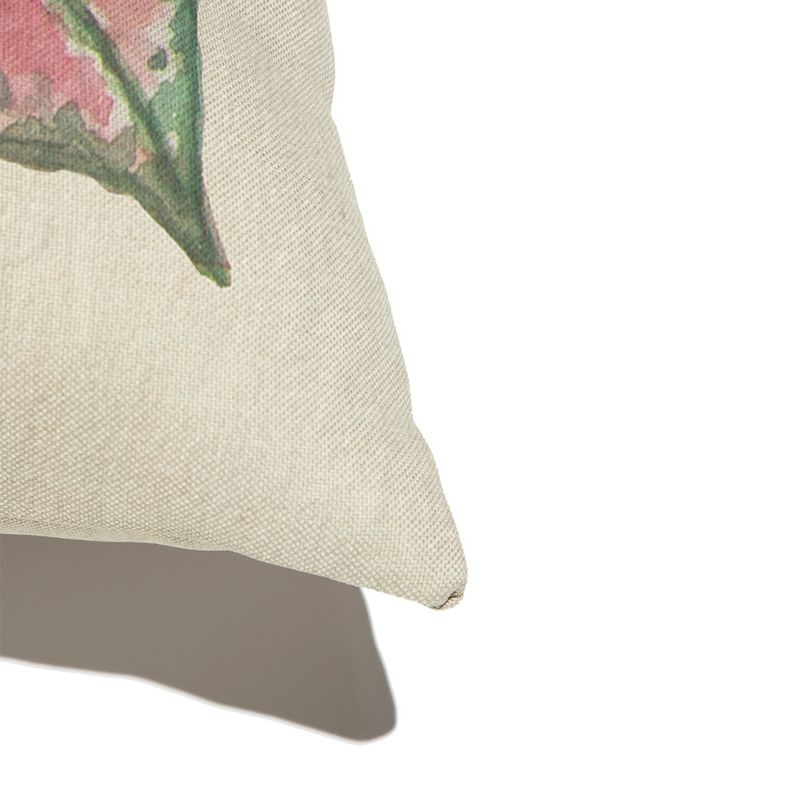 Capa-de-Almofada-La-vie-en-Feuille-Bege-e-Rosa