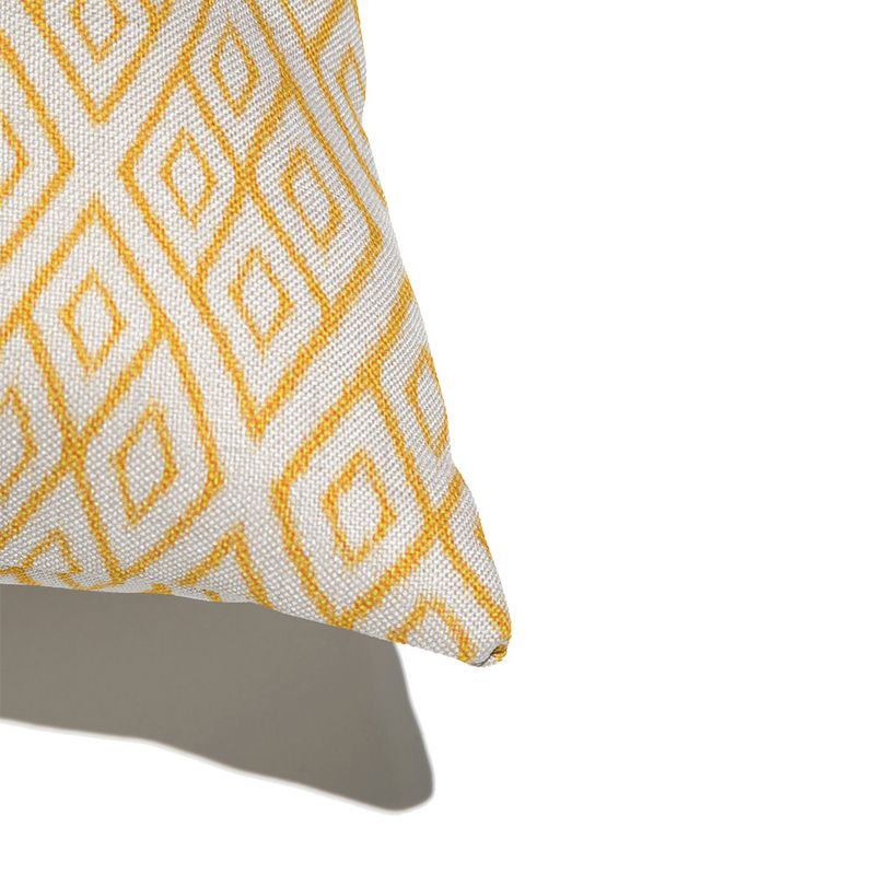 Capa-de-Almofada-Ikat-Losangos-Bege-e-Laranja