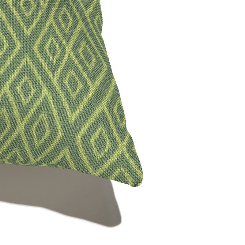 Capa-de-Almofada-Ikat-Losangos-Verde