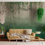 Painel-de-Parede-Mural-Folhagem-Verde