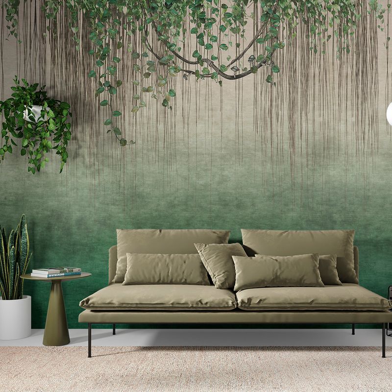 Painel-de-Parede-Mural-Folhagem-Verde